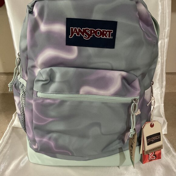 Jansport Purple & Mint Swirl Backpack With 15" Laptop Sleeve - Picture 7 of 7